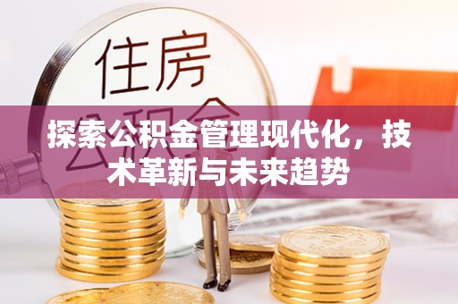 贺兰探索公积金管理现代化，技术革新与未来趋势