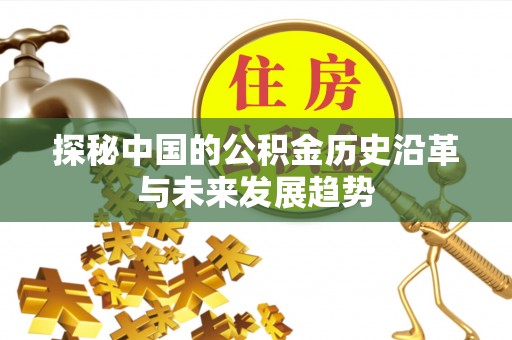 贺兰探秘中国的公积金历史沿革与未来发展趋势