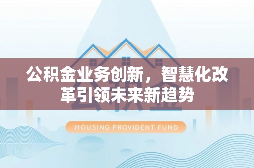 贺兰公积金业务创新，智慧化改革引领未来新趋势