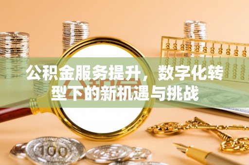 贺兰公积金服务提升，数字化转型下的新机遇与挑战