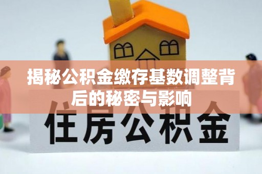 贺兰揭秘公积金缴存基数调整背后的秘密与影响