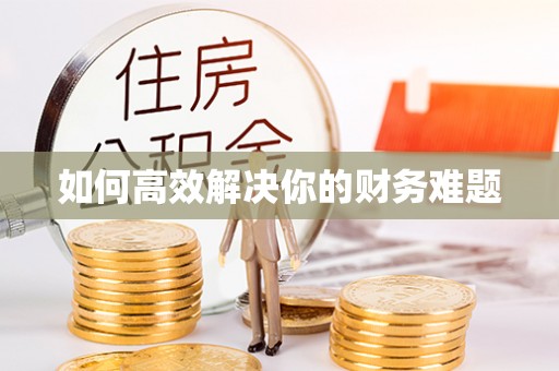 贺兰如何高效解决你的财务难题