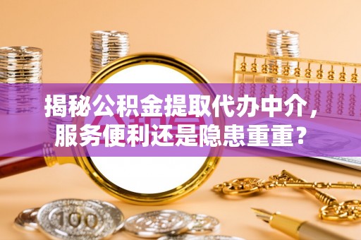 贺兰揭秘公积金提取代办中介，服务便利还是隐患重重？