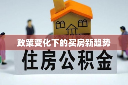 贺兰政策变化下的买房新趋势