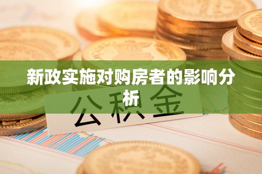 贺兰新政实施对购房者的影响分析