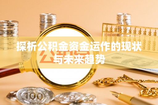 贺兰探析公积金资金运作的现状与未来趋势